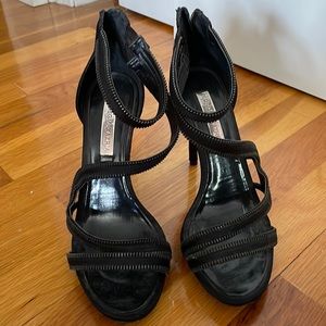 Strappy stiletto heels